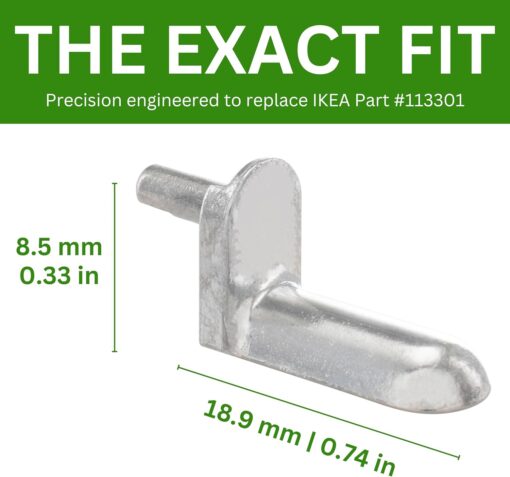 Spare Hardware Parts BESTA Bookcase Shelf Pins (Replacement for IKEA Part #113301) (Pack of 12)  Home & Kitchen - Image 12