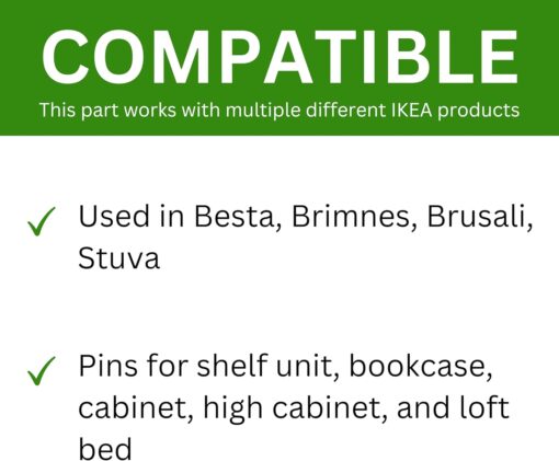 Spare Hardware Parts BESTA Bookcase Shelf Pins (Replacement for IKEA Part #113301) (Pack of 12)  Home & Kitchen - Image 21