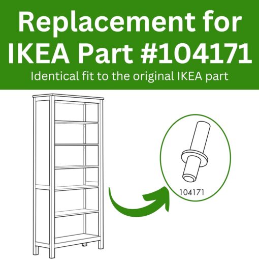 Spare Hardware Parts HEMNES Bookshelf Pins (Replacement for IKEA Part #104171) (Pack of 12)  Tools & Home Improvement - Image 2