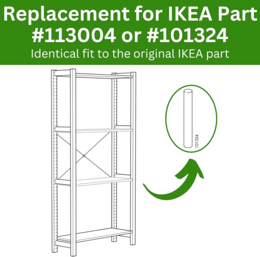 Spare Hardware Parts Ivar Bookshelf Pins | Replacement for IKEA Part # 113004 or 101324 Pack of 24  Clothing, Shoes & Jewelry - Image 2