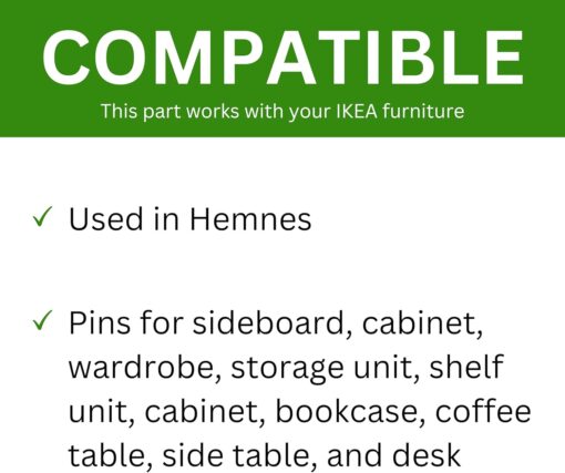 Spare Hardware Parts HEMNES Bookshelf Pins (Replacement for IKEA Part #104171) (Pack of 12)  Tools & Home Improvement - Image 6