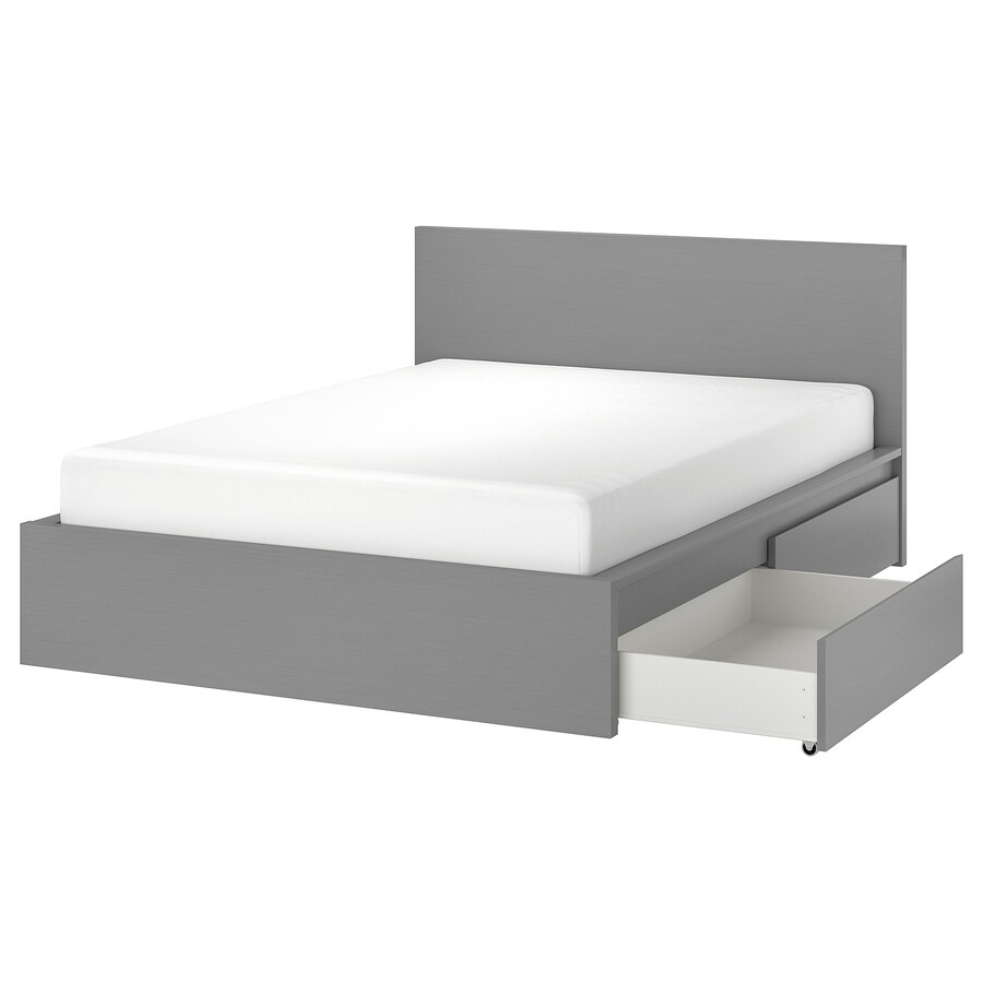 IKEA bed frame instructions — Malm with SKORVA midbeam