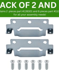 Spare Hardware Parts Replacement for IKEA Bed Frame Part 139301 (Mounting Plate) and 110789 (Screws)