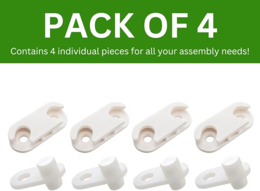 Spare Hardware Parts HEMNES Shoe Cabinet Parts Replacement for IKEA Part #110364 and #116713 (Pack of 4 Each) - Image 2