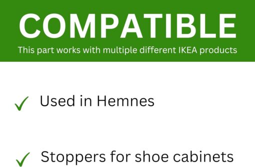 Spare Hardware Parts HEMNES Shoe Cabinet Stopper (Replacement for IKEA Part #116713) (Pack of 2)  Home & Kitchen - Image 6