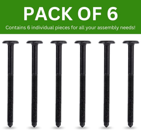 Spare Hardware Parts Replacement for IKEA Furniture Screw Metric Head Cap PF6S Screw - Part #131997 | Joint Connector Bolt M6.0-1.0×70+4/46-48mm with 4mm Hex Recess | Pack of 6 - Image 6