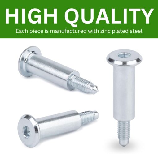 Spare Hardware Parts Replacement for IKEA Furniture Screw Metric Head Cap PF6S Screw - Part #158998 | Joint Connector Bolt M6.0-1.0×40+4/11-12mm with 5mm Hex Recess | Pack of 12 - Image 7