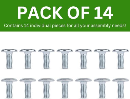 Spare Hardware Parts Replacement for IKEA Furniture Screw Metric Head Cap PF6S Screw - Part #105100 | Joint Connector Bolt M6.0-1.0×15 Full Thread with 4mm Hex Recess | Pack of 14  Industrial & Scientific - Image 3