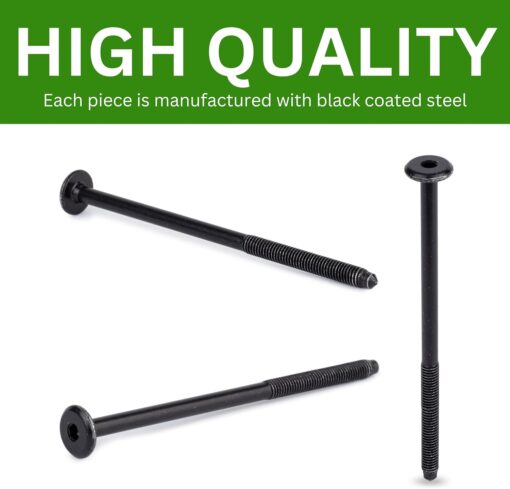 Spare Hardware Parts Replacement for IKEA Furniture Screw Metric Head Cap PF6S Screw - Part #139214 | Joint Connector Bolt M6.0-1.0×110+4/46-48mm with 4mm Hex Recess | Pack of 10 - Image 7