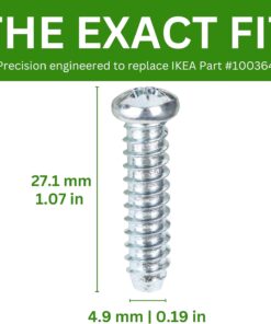 Spare Hardware Parts Cabinet, Sideboard, Dresser, Chest, Wardrobe, Drawer Screw (Replacement for IKEA Part #100364) (Pack of 10)  Tools & Home Improvement
