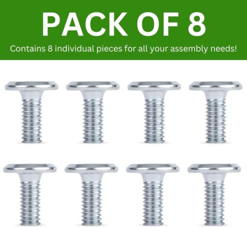 Spare Hardware Parts Replacement for IKEA Furniture Screw Metric Head Cap PF6S Screw - Part #120925 | Joint Connector Bolt M6.0-1.0×15 Full Thread with 4mm Hex Recess| Pack of 8 - Image 7
