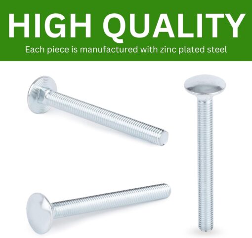 Spare Hardware Parts Replacement for IKEA Furniture Euro Screw Metric Coach Bolt MVBF Screw - Part #110019 | Carriage Bolt M8.0-1.25×80 Full Thread | Pack of 4  Industrial & Scientific - Image 5