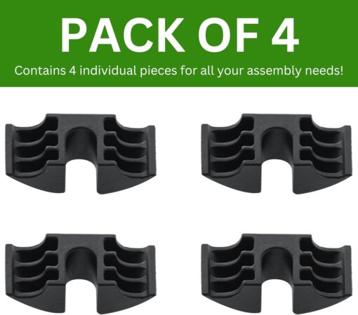 Spare Hardware Parts Bed Frame Crescent Nut for MALM (Replacement for IKEA Part #122998) (Pack of 4) - Image 4