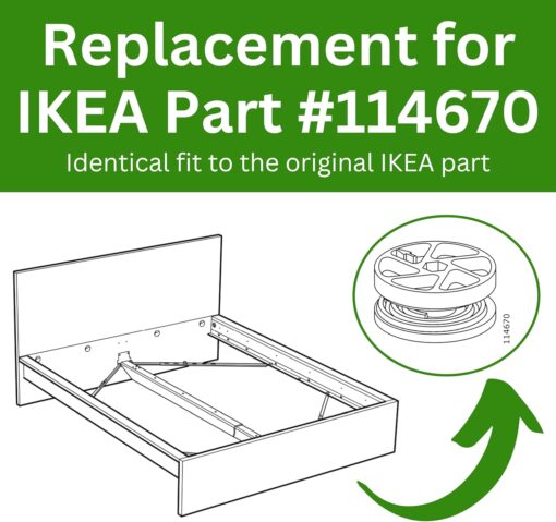 Spare Hardware Parts Wheel Lock for MALM (Replacement for IKEA Part #114670) (Pack of 4)  Home & Kitchen - Image 2