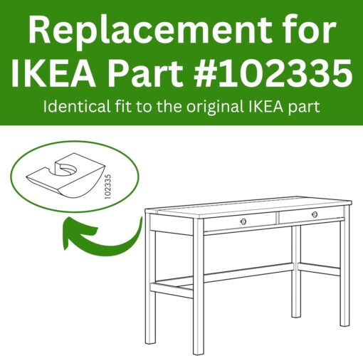 Spare Hardware Parts Bed Frame Crescent Nut for HEMNES (Replacement for IKEA Part #102335) (Pack of 4) - Image 5