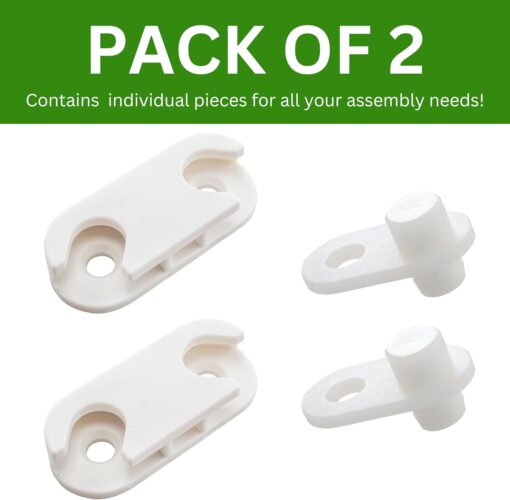 Spare Hardware Parts HEMNES Shoe Cabinet Parts Replacement for IKEA Part #110364 and #116713 (Pack of 2 each)  Home & Kitchen - Image 3