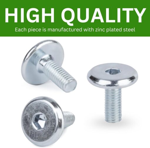 Spare Hardware Parts Replacement for IKEA Furniture Screw Metric Head Cap PF6S Screw - Part #119046 | Joint Connector Bolt M5.0-0.8×13 with 4mm Hex Recess| Pack of 8 - Image 5