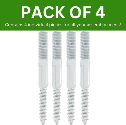 Spare Hardware Parts Bed Frame Hanger Bolt (Replacement for IKEA Part #114334) (Pack of 4)  Home & Kitchen - Image 3