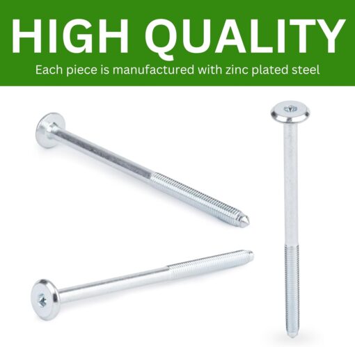 Spare Hardware Parts Replacement for IKEA Furniture Screw Metric Head Cap PF6S Screw - Part #122606 | Joint Connector Bolt M6.0-1.0×100+4/46-48mm with 4mm Hex Recess | Pack of 4 - Image 7