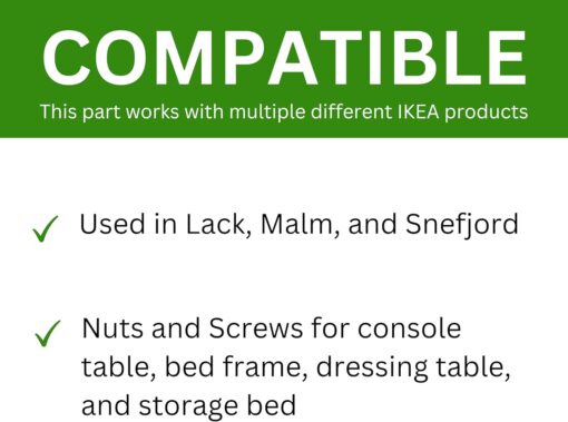 Spare Hardware Parts MALM Headboard Bed Frame Parts Combo Pack (Replacement for IKEA Part #122998 + 114254 + 114334) (Pack of 4)  Home & Kitchen - Image 14