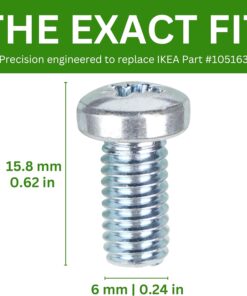 Spare Hardware Parts Bed Frame, Table, Daybed Frame, Drawer, Storage Screw (Replacement for IKEA Part #105163) (Pack of 8)  Home & Kitchen