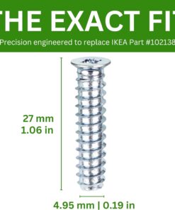 Spare Hardware Parts Desk, Bed Frame, Drawers, Sideboard, Dressing Table Screw (Replacement for IKEA Part #102138) (Pack of 12)  Home & Kitchen