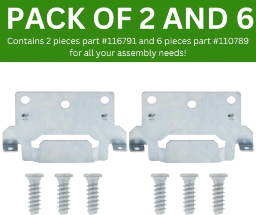 Spare Hardware Parts Replacement for IKEA Bed Frame Part 116791 (Mounting Plate) and 110789 (Screws)  Home & Kitchen - Image 3