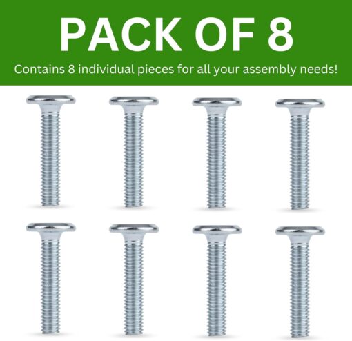 Spare Hardware Parts Replacement for IKEA Furniture Screw Metric Head Cap PF6S Screw - Part #105105 | Joint Connector Bolt M6.0-1.0×30 Full Thread with 4mm Hex Recess | Pack of 8 - Image 3