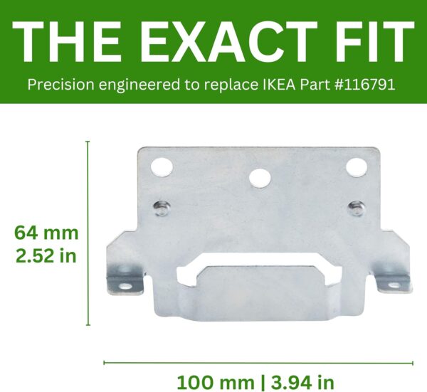 Spare Hardware Parts Replacement for IKEA Bed Frame Part 116791 (Mounting Plate - Pack of 2)  Home & Kitchen - Image 4