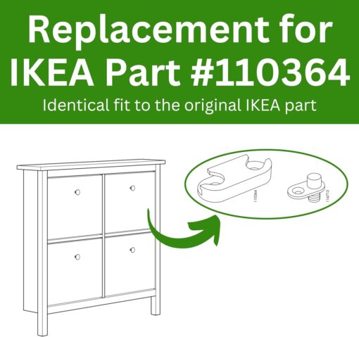 Spare Hardware Parts IKEA HEMNES Shoe Cabinet Hinge (IKEA Part #110364) (Pack of 4) - Image 6