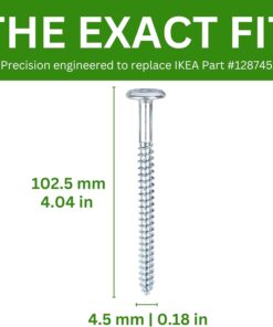 Spare Hardware Parts Table, Bed Frame Stand Long Wood Screw (Replacement for IKEA Part #128745) (Pack of 8)  Home & Kitchen
