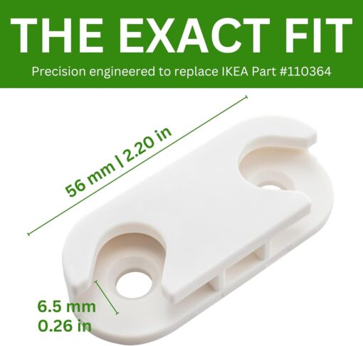 Spare Hardware Parts HEMNES Shoe Cabinet Hinge (Replacement for IKEA Part #110364) (Pack of 2) - - Image 4