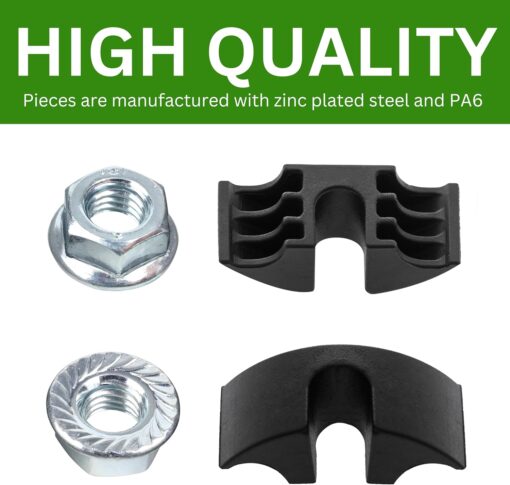 Spare Hardware Parts MALM Bed Frame Crescent Nut and Small Nut Pack (Replacement for IKEA Part #122998 + 114254) (Pack of 4) - Image 5