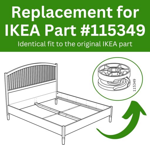 Spare Hardware Parts Wheel Lock for IKEA (IKEA Part #115349) (Pack of 4)  Home & Kitchen - Image 2