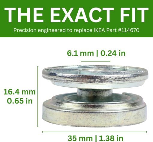 Spare Hardware Parts Wheel Lock for MALM (Replacement for IKEA Part #114670) (Pack of 4)  Home & Kitchen - Image 4