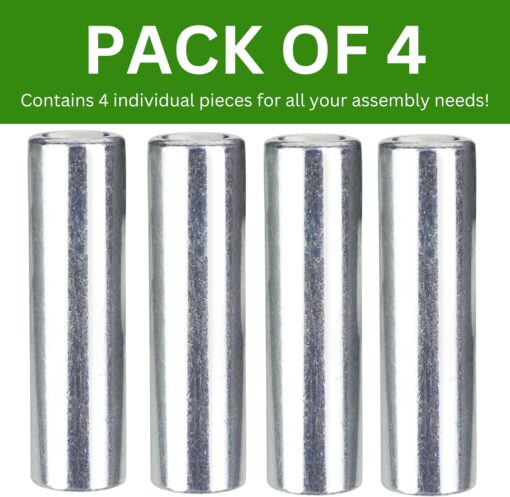 Spare Hardware Parts Bed Frame Work Station, Long Round Coupling Nut Sleeve (Replacement for IKEA Part #106986) (Pack of 4) - Image 5