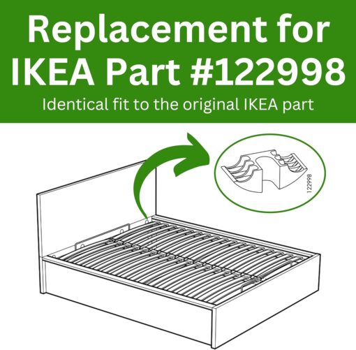 Spare Hardware Parts Bed Frame Crescent Nut for MALM (Replacement for IKEA Part #122998) (Pack of 4) - Image 7