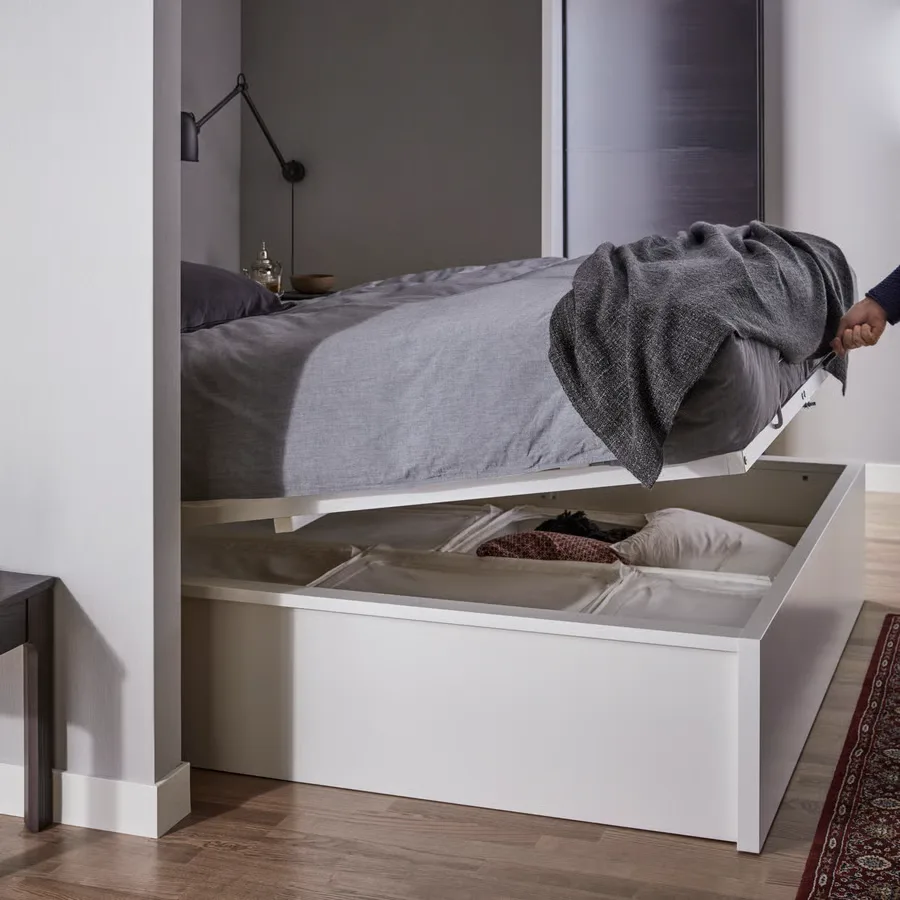 MALM Storage Bed, White, Queen - Image 5